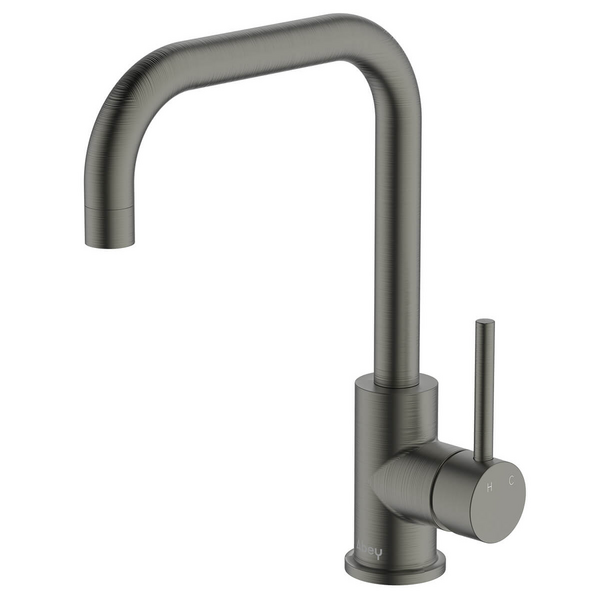 Abey Lucia Lead-Free Square Sidelever Mixer Tap Gunmetal 3K3-GM-LF