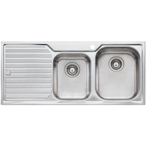 Oliveri Diaz 1 and 3/4 Bowl Left Hand Drainer Topmount Sink DZ112