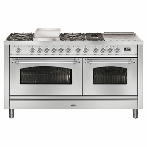 ILVE Nostalgie 150cm Freestanding Dual Fuel Oven/Stove Teppanyaki Plate