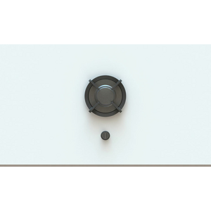 Pitt Altar 1 Medium Burner Natural Gas Cooktop Black Brass ALTAR1BTNG