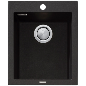 Oliveri Santorini Standard Single Bowl Topmount Sink Black