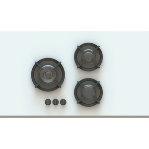 Pitt Cima 3 Burner Natural Gas Cooktop Professional Brass