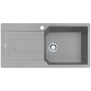 Franke Urban 1000mm Single Bowl Topmount Sink with Left Hand Drainer - Grey