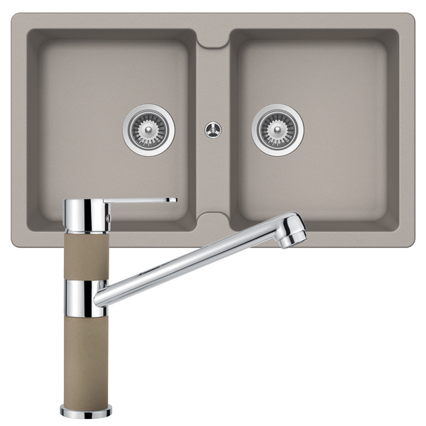 Abey Schock Typos Double Bowl Sink Pack TN200TC