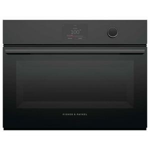 Fisher & Paykel Series 9 60cm Minimal Compact Combi-Steam Oven Black Glass