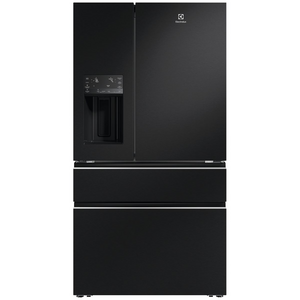 Electrolux 609L French Door Fridge with Plumbed Ice and Water Dispenser Matte Black EHE6191BB