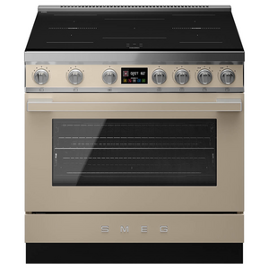 Smeg 90cm Portofino Induction Pyrolytic Freestanding Oven Moonlight