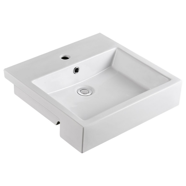 Oliveri Munich Semi Recessed Basin - 1 Tap Hole MU8050H