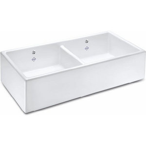 Shaws Shaker 800 Double Bowl Handcrafted Fireclay Sink