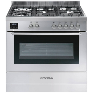 Fratelli 90cm Milano Dual Fuel Freestanding Oven/Stove Stainless Steel