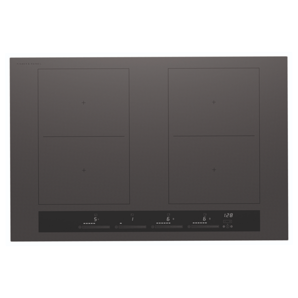 Fisher & Paykel Series 7 80cm 4 Zone Induction Cooktop Grey Glass CI804ZZDTG5