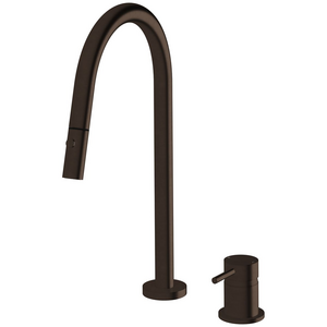 Sussex Taps Virgo Hob Set Pull Out Spray Tap Living Rustic Iron