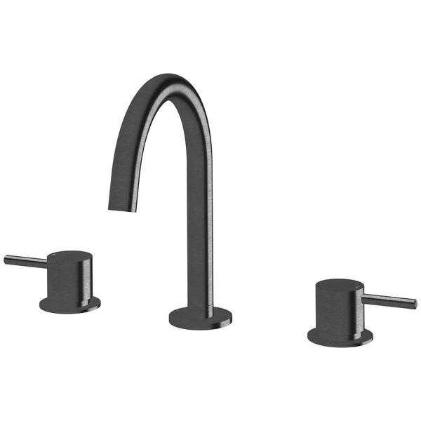 Sussex Taps Virgo Basin Set LUXPVD Brushed Smoke Gunmetal VGBS01-54