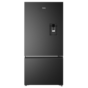Haier 514L Bottom Mount Refrigerator with Non-Plumbed Water Dispenser Black