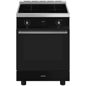 Smeg 60cm Black Pyrolytic Freestanding Oven