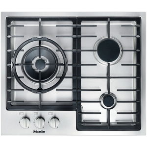 Miele 60cm 3 Burner Natural Gas Cooktop Stainless Steel