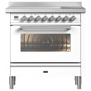 ILVE Professional Plus 90cm Induction Freestanding Oven White