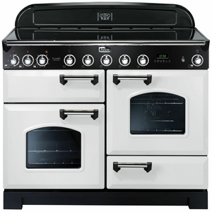 Falcon 110cm Classic Deluxe Freestanding Induction Oven/Stove White - Special Order