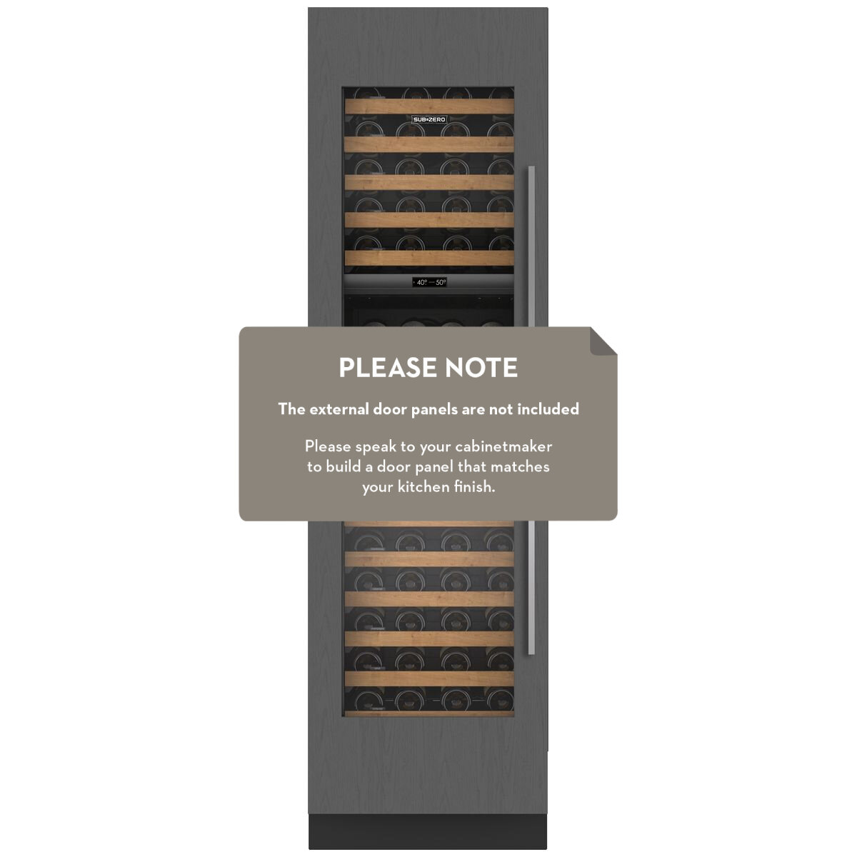 Sub-Zero Designer 102 Bottle Integrated Wine Storage Cabinet