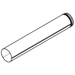 Qasair 120cm Round Duct Length Single Motor Ducting DR200