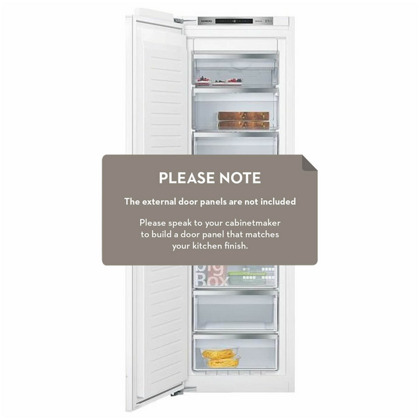 Siemens 221L iQ500 Integrated Upright Frost Free Freezer GI81NAC30A