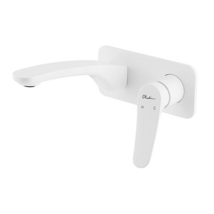 Oliveri Verona Wall Basin Mixer - White VA305507WH