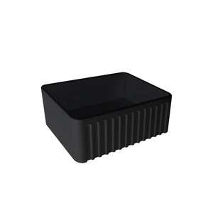 Turner Hastings Novi 60 x 46 Fine Fireclay Single Bowl Butler Sink Matte Black