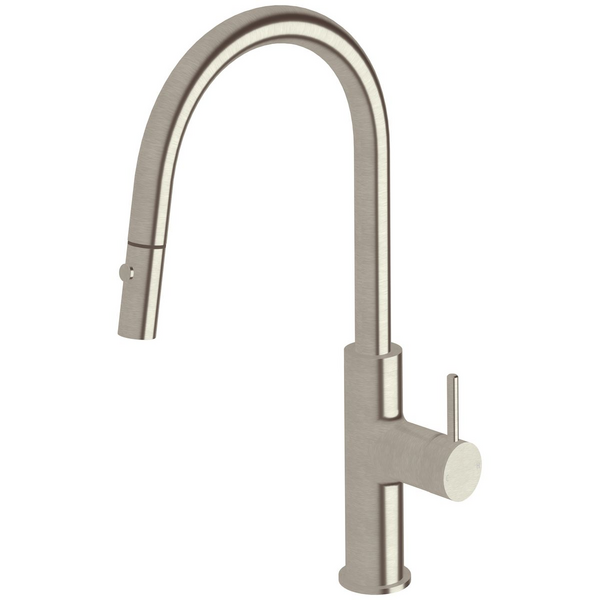 Sussex Taps Virgo Sink Mixer Pull Out Spray Tap LUXPVD Brushed Oyster Nickel VGSMPOS01-51