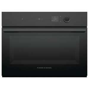 Fisher & Paykel 60cm Black Glass Series 7 Minimal Compact Combi-Steam Oven