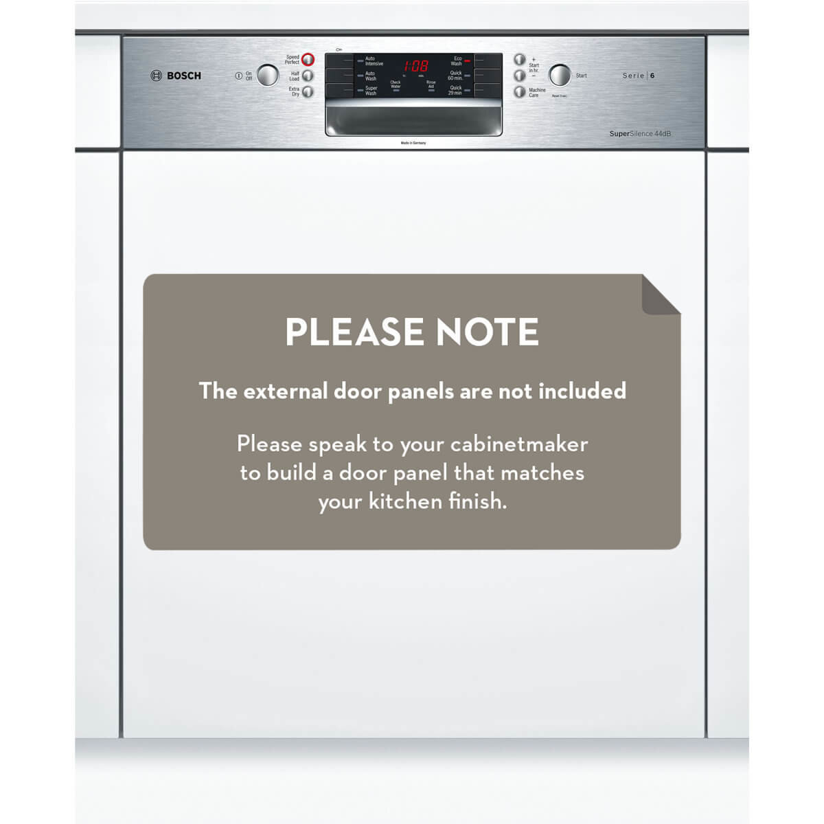 Bosch Serie 6 Semi Integrated Dishwasher SMI66MS01A Winning Appliances