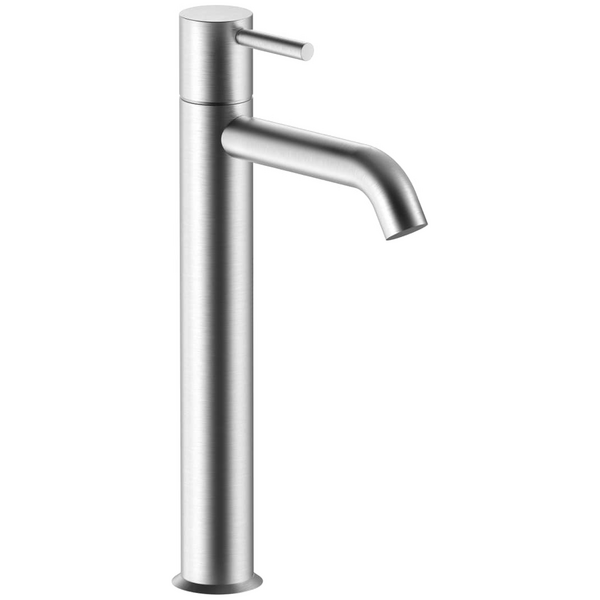 Fantini Nostromo Pin Lever Tall Basin Mixer - Brushed Stainless Steel 5093E806WFZ