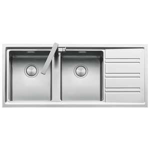 Barazza Easy Double Bowl Right Hand Drainer Sink