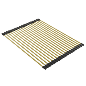 Turner Hastings Turner and Hastings 47x32 Sink Roller Mat Drainer Brushed Brass RM4332-BB