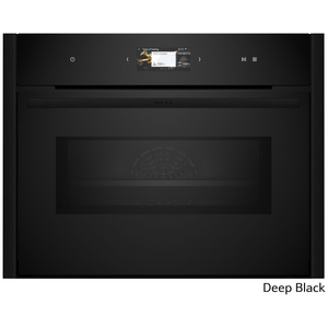 NEFF Flex Design 45cm Compact Oven with Microwave Deep Black