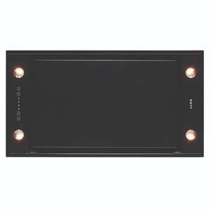 Novy 90cm Mini Pureline Undermount Rangehood Black