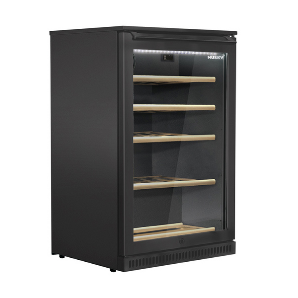 Husky glass door clearance fridge