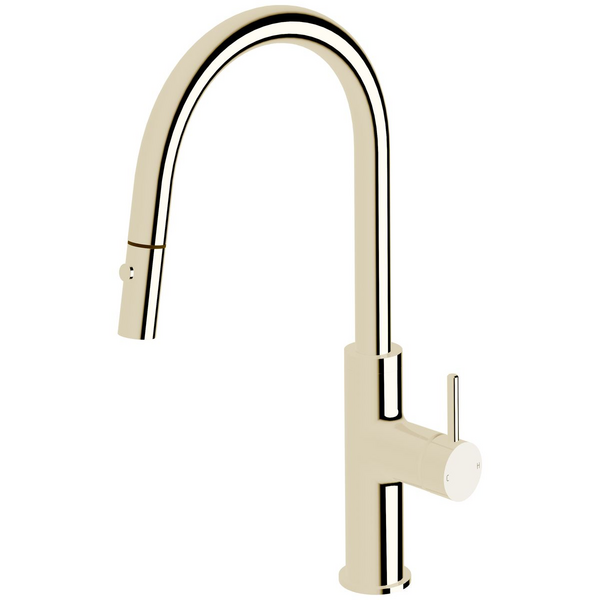 Sussex Taps Virgo Sink Mixer Pull Out Spray Tap LUXPVD Platinum Gold VGSMPOS01-62