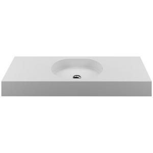 Omvivo Arki 1200 Wall Hung or Countertop Basin 0TH Matte White ARVSS1200C0TH