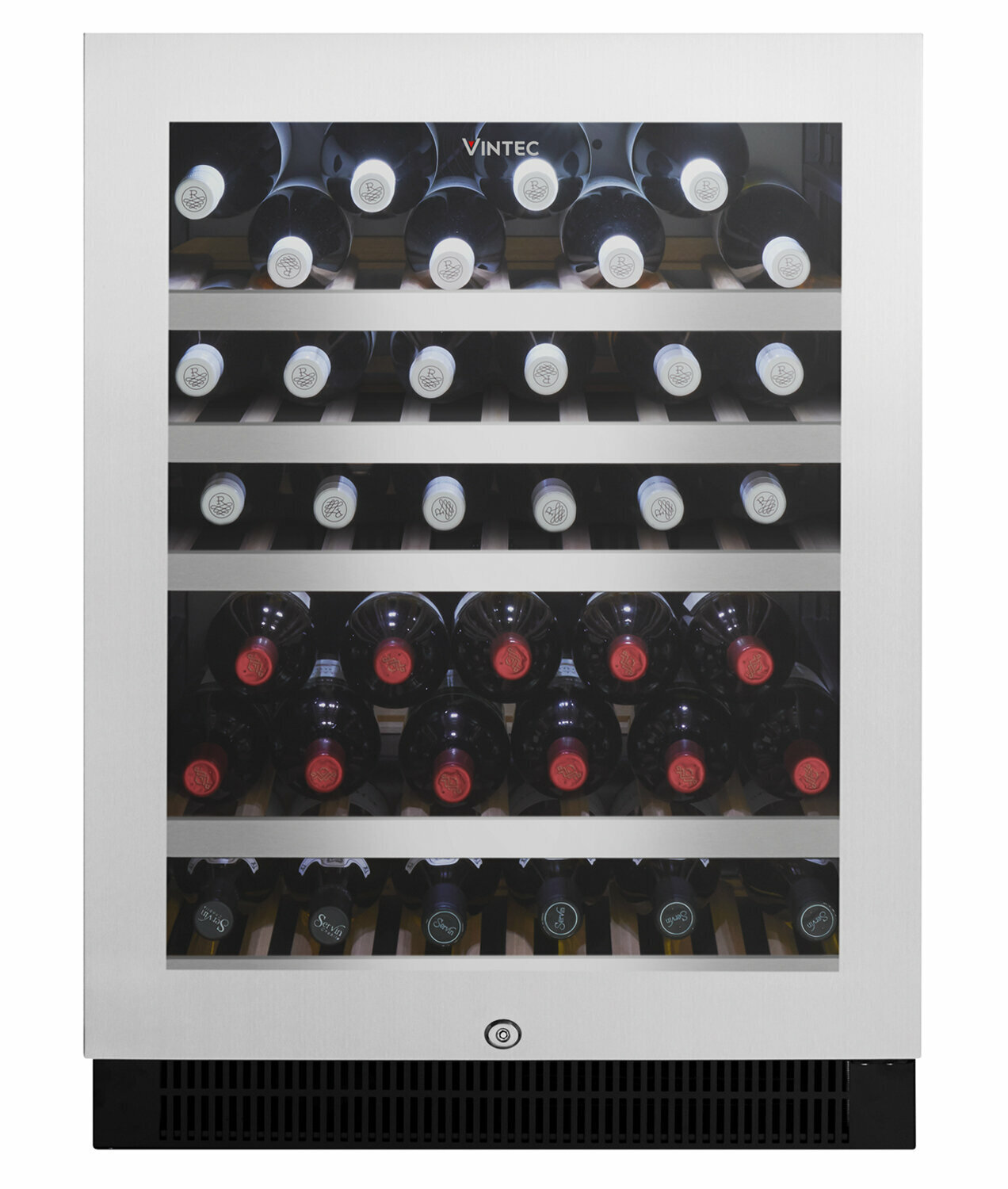 Vintec 50 Bottle Wine Storage Cabinet Stainless Steel VWS050SSB