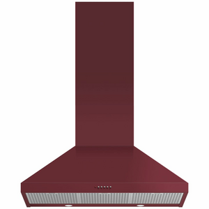 Fisher & Paykel Series 7 90cm Pyramid Chimney Wall Canopy Rangehood Red