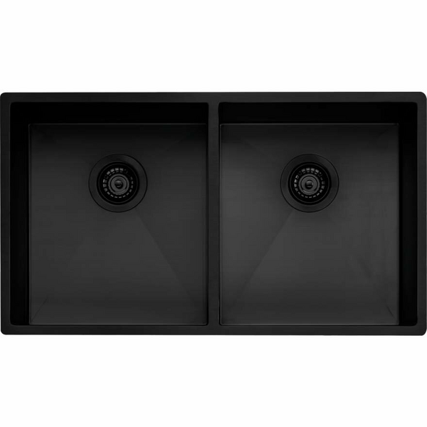 Oliveri Spectra Double Bowl Sink Black SB63BK