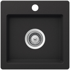 Abey Schock Virtus Single Bowl Bar Sink - Onyx
