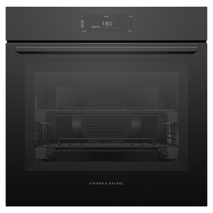 Fisher & Paykel 60cm Series 9 Minimal Pyrolytic Oven Black Glass OB60SAMPUB5