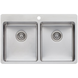 Oliveri Sonetto Double Bowl Topmount Sink