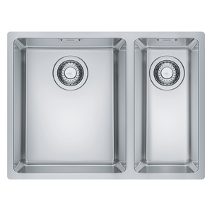 Franke Maris 1 and 1/2 Bowl Sink with Small Bowl Right