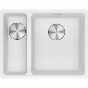 Franke Maris 340/150mm 1 and 1/2 Bowl Left Topmount Sink with Extension Drainer Polar White