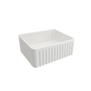 Turner Hastings Novi 60 x 46 Fine Fireclay Single Bowl Butler Sink Gloss White