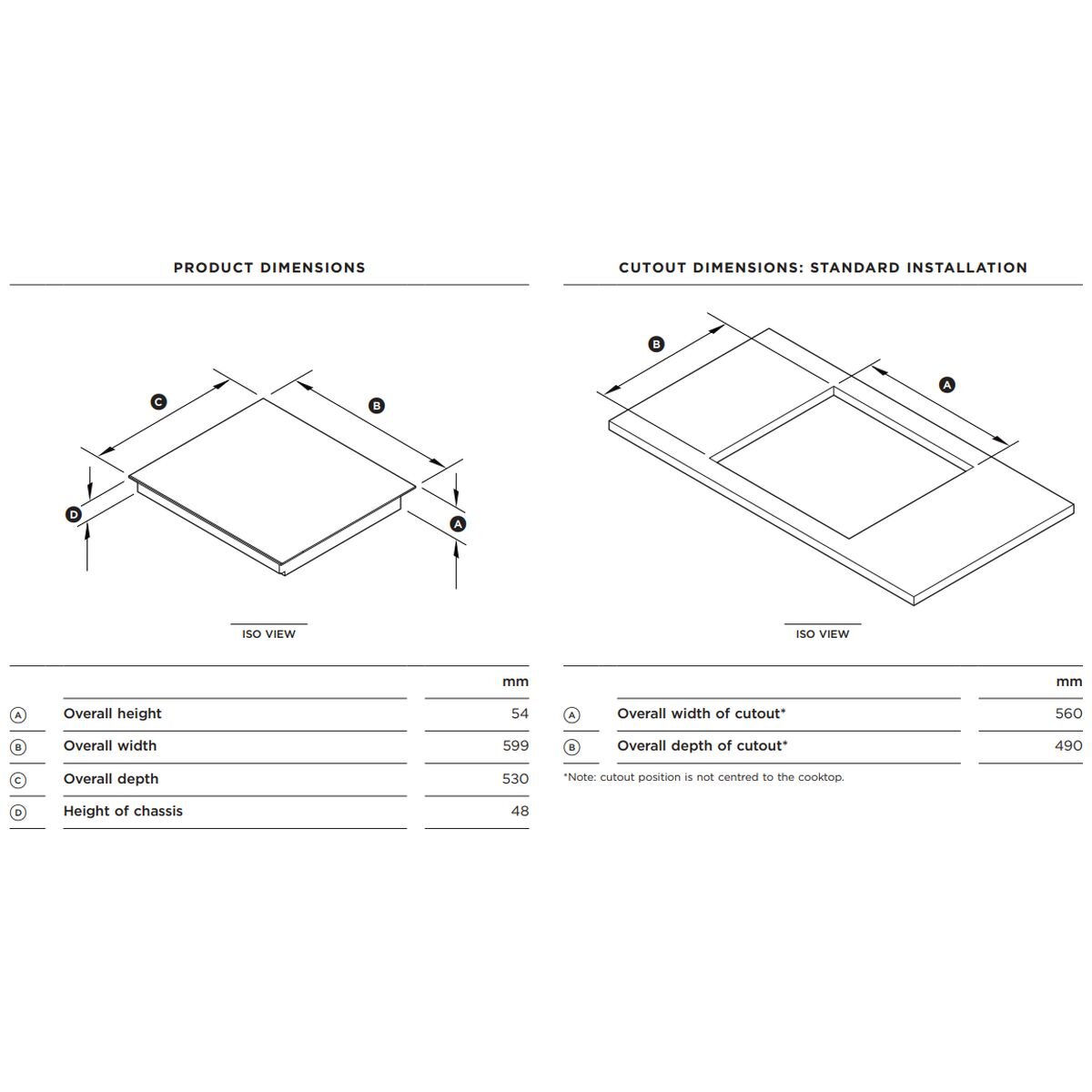 Fisher & Paykel 60cm Series 9 Black 4 Zone Induction Cooktop With Smart Zone CI604DTB4