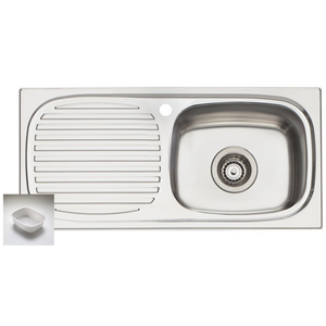 Oliveri Martini Single Bowl Left Hand Drainer Sink