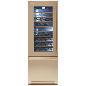Fhiaba 75cm Classic Wine Cellar and Wine Drawer Left Hinge Gold